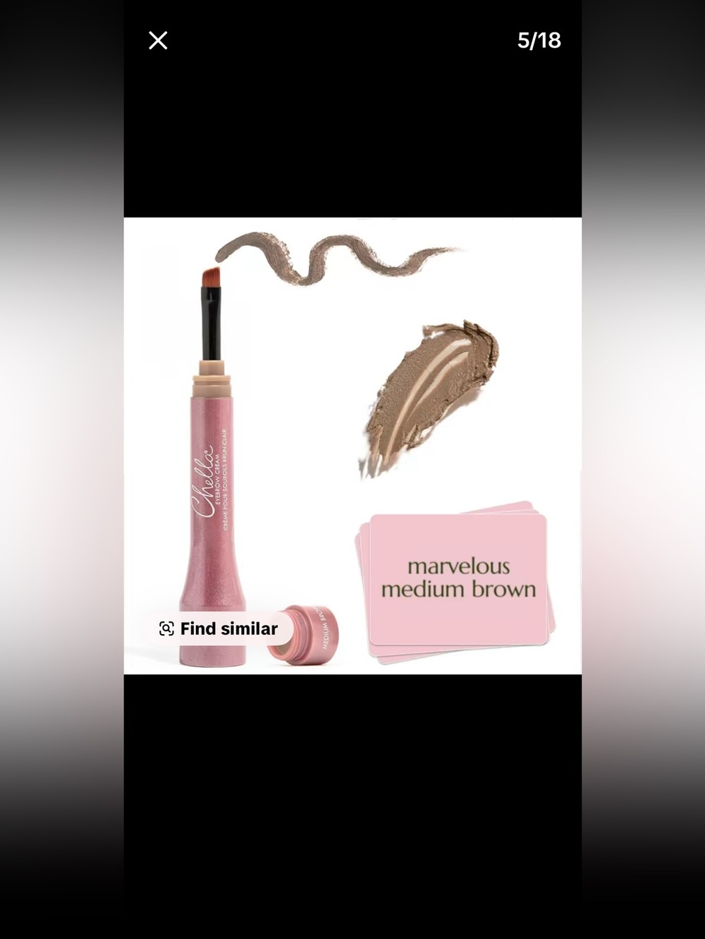 Chella Brow Cream Gel in Marvelous Medium Brown